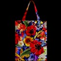 Flower Pattern Zipper Classic Tote Bag View2