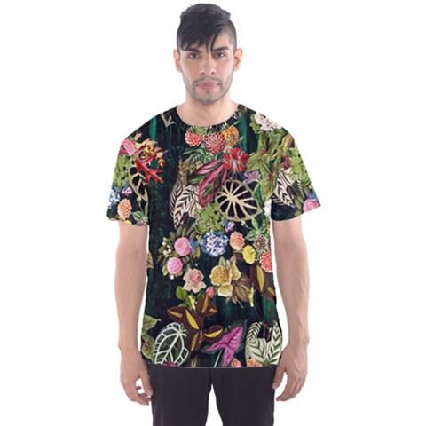 Tropical Pattern Men s Sport Mesh Tee by CoshaArt