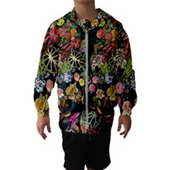 Tropical Pattern Kids  Hooded Windbreaker by CoshaArt