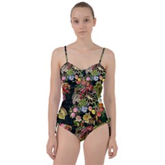 Tropical Pattern Sweetheart Tankini Set by CoshaArt