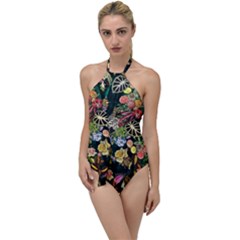 Tropical Pattern Go With The Flow One Piece Swimsuit by CoshaArt