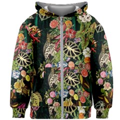 Tropical Pattern Kids  Zipper Hoodie Without Drawstring by CoshaArt