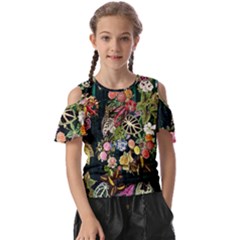 Tropical Pattern Kids  Butterfly Cutout Tee