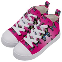 Butterfly Kids  Mid-top Canvas Sneakers by Dutashop