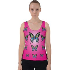 Butterfly Velvet Tank Top by Dutashop