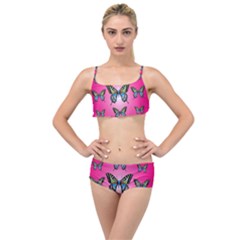 Butterfly Layered Top Bikini Set