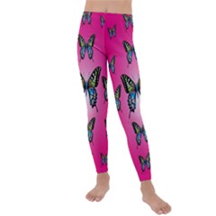 Butterfly Kids  Lightweight Velour Leggings by Dutashop