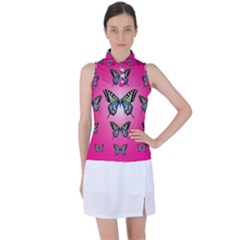 Butterfly Women s Sleeveless Polo Tee