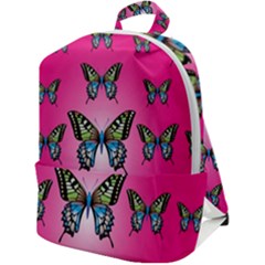 Butterfly Zip Up Backpack by Dutashop