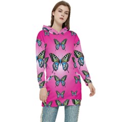 Butterfly Women s Long Oversized Pullover Hoodie