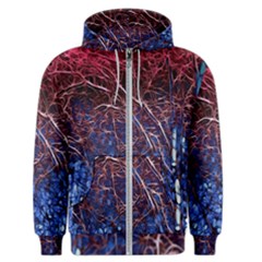 Autumn Fractal Forest Background Men s Zipper Hoodie by Amaryn4rt