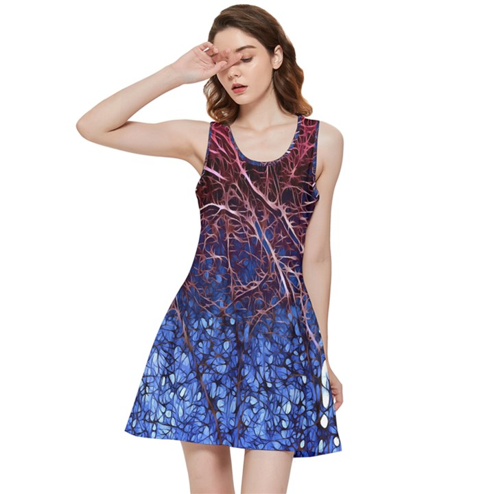 Autumn Fractal Forest Background Inside Out Racerback Dress