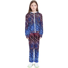 Autumn Fractal Forest Background Kids  Tracksuit by Amaryn4rt