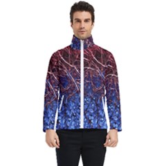 Autumn Fractal Forest Background Men s Bomber Jacket