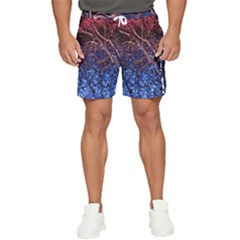 Autumn Fractal Forest Background Men s Runner Shorts by Amaryn4rt