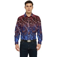 Autumn Fractal Forest Background Men s Long Sleeve  Shirt