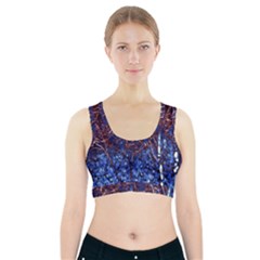 Autumn Fractal Forest Background Sports Bra With Pocket by Amaryn4rt