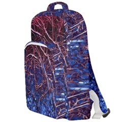 Autumn Fractal Forest Background Double Compartment Backpack by Amaryn4rt