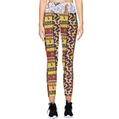 Abbey Abstract Safari Safari Safari Pop Tropical Girls 2 With Texture Pocket Leggings 