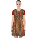 Red Abbey Abstract Animal Print Adorable in Chiffon Dress View1