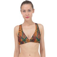 Red Abbey Abstract Animal Print Classic Banded Bikini Top