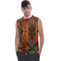 Red Abbey Abstract Animal Print Men s Regular Tank Top View1