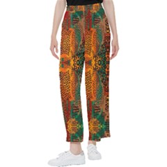 Red Abbey Abstract Animal Print Women s Pants  by MickiRedd