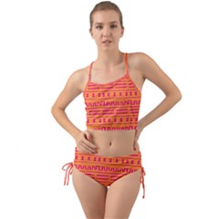 Mudcloth Hot Tangerine Mini Tank Bikini Set