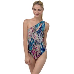 Colorful Spotted Reptilian To One Side Swimsuit by MickiRedd