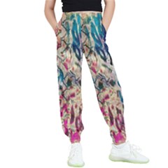 Colorful Spotted Reptilian Kids  Elastic Waist Pants by MickiRedd