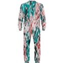 Colorful Spotted Reptilian Coral OnePiece Jumpsuit (Men) View2