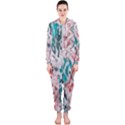 Colorful Spotted Reptilian Coral Hooded Jumpsuit (Ladies) View1