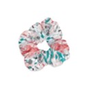 Colorful Spotted Reptilian Coral Velvet Scrunchie View1