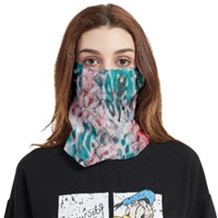 Colorful Spotted Reptilian Coral Face Covering Bandana (two Sides) by MickiRedd