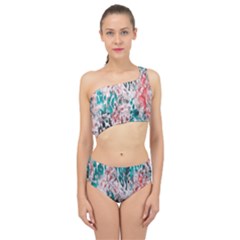 Colorful Spotted Reptilian Coral Spliced Up Two Piece Swimsuit by MickiRedd