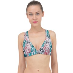 Colorful Spotted Reptilian Coral Classic Banded Bikini Top by MickiRedd