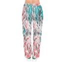 Colorful Spotted Reptilian Coral Women velvet Drawstring Pants View2