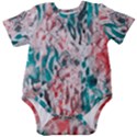 Colorful Spotted Reptilian Coral Baby Short Sleeve Onesie Bodysuit View1