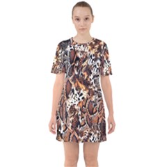 Glaminmal Sixties Short Sleeve Mini Dress