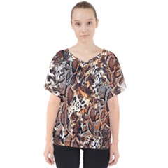 Glaminmal V-neck Dolman Drape Top