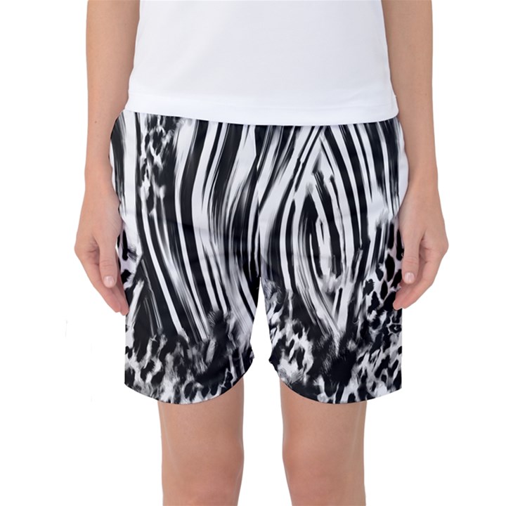 Zebra Leopard Black 7000 Women s Basketball Shorts