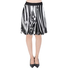 Zebra Leopard Black 7000 Velvet High Waist Skirt by MickiRedd