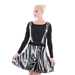 Zebra Leopard Black 7000 Suspender Skater Skirt