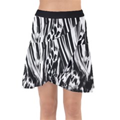 Zebra Leopard Black 7000 Wrap Front Skirt