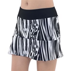 Zebra Leopard Black 7000 Classic Tennis Skirt