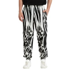 Zebra Leopard Black 7000 Men s Elastic Waist Pants by MickiRedd