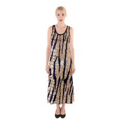 Tiger Snake Black 7000 Sleeveless Maxi Dress by MickiRedd