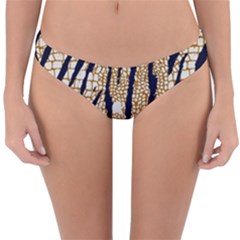 Tiger Snake Black 7000 Reversible Hipster Bikini Bottoms by MickiRedd