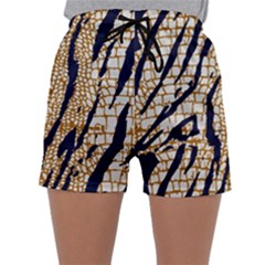 Tiger Snake Black 7000 Sleepwear Shorts by MickiRedd