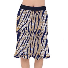 Tiger Snake Black 7000 Short Mermaid Skirt by MickiRedd